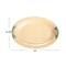Hello Honey® 19" Cream & Blue Oval Terra Cotta Platter with Braided Handles